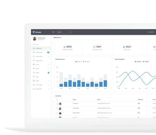 simple admin